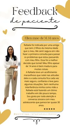 Avaliação de Elen, mãe de M.